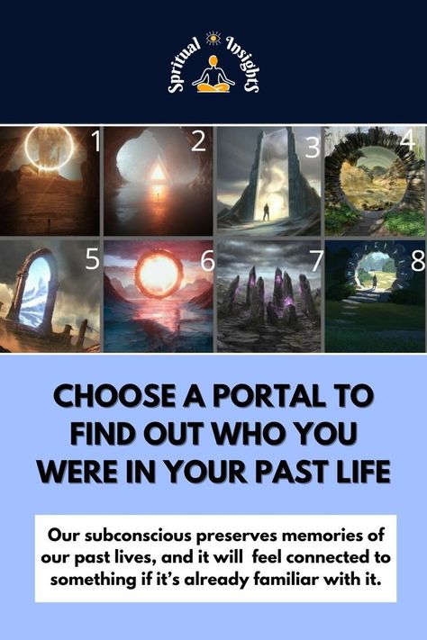 Past Life Quiz: Choose a Portal to Find Out Who You Were in Your Past Life Planet Astrology, Past Life Astrology, Life Quizzes, Past Life Memories, Liver Care, Moon Reading, Past Life Regression, Quizzes For Fun, Miracle Prayer