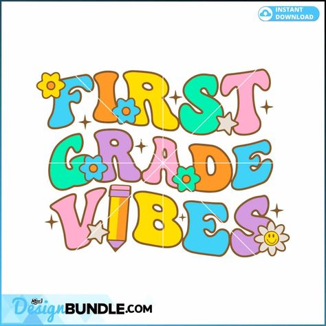 First Grade Vibes Welcom Back To School SVG Digital Cricut File Check more at https://bestdesignbundle.com/product/first-grade-vibes-welcom-back-to-school-svg-digital-cricut-file-svg290623t031/ Welcome Back To School, Barbie Dream, Barbie Dream House, Cover Pages, First Grade, Silhouette Cameo, Cricut Design, Digital Illustration, Back To School