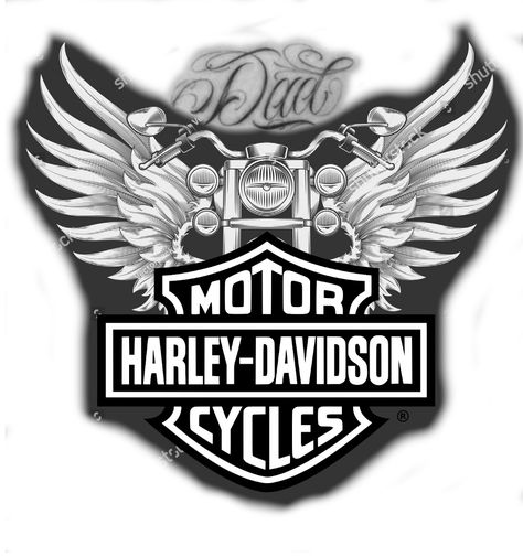 Harley Davidson Tattoos For Men, Biker Memorial Tattoo, Harley Tattoos For Women, Harley Davidson Symbol Tattoo, Harley Tattoo For Men, Harley Tattoo, Harley Davidson Tattoos For Women, Motorcycle Tattoos Memorial, Harley Davidson Memorial Tattoos