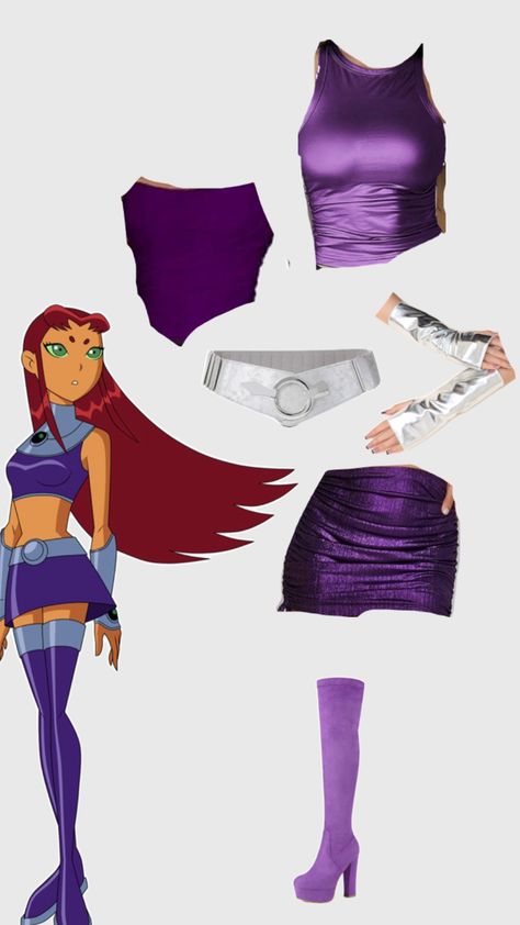 Pretty Woman Halloween, Starfire Costume, Red Hair Halloween Costumes, Dc Costumes, Mermaid Halloween Costumes, Classy Halloween Costumes, Hot Halloween Outfits, Mermaid Halloween, Pretty Halloween Costumes