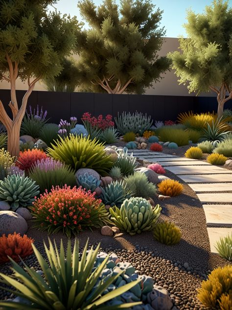 Achieve a modern and luxurious outdoor space with drought-tolerant xeriscaping, designed for beauty and sustainability. Explore elegant water-efficient landscaping ideas featuring native plants, stylish hardscapes, and a light, airy aesthetic. Create a low-maintenance, eco-friendly garden that enhances curb appeal while conserving resources. Light Airy Aesthetic, Airy Aesthetic, Eco Friendly Garden, House Landscape, Drought Tolerant, Native Plants, Landscaping Ideas, Curb Appeal, Outdoor Space