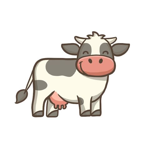 Cute cartoon cow character smiling cheer... | Premium Vector #Freepik #vector #cow-illustration #cow #animal-drawings #cow-cartoon Cow Cartoon Drawing, Cow Cartoon, Doodle Girl, Cartoon Cow, Cartoon Clipart, Creative Content, Vector Cartoon, Cartoon Drawing, Illustration Girl