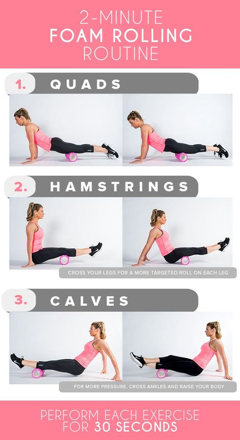 A quick-and-easy foam roller routine for before and after workouts. Roller Routine, Roller Stretches, Back Pain Stretches, Roller Workout, Foam Roller Exercises, Foam Rolling, Yoga Iyengar, Mobility Exercises, After Workout