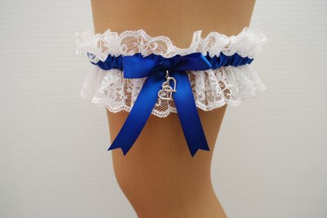 Something blue Bridal Garters, Harley Quinn Costume, Wedding Garter Set, Something Borrowed, Bridal Garter, Wedding Garter, Garter Set, Garters, Blue Satin