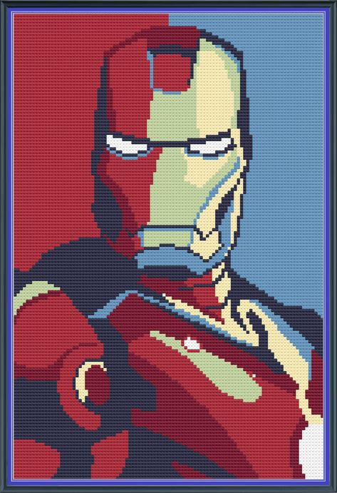 Ironman Inspired Cross Stitch Pattern - Etsy Cross Stitch Pattern, Cross Stitch Embroidery, Stitch Pattern, Embroidery Stitches, Iron Man, Stitch Patterns, Cross Stitch Patterns, Cross Stitch, Bathing Beauties