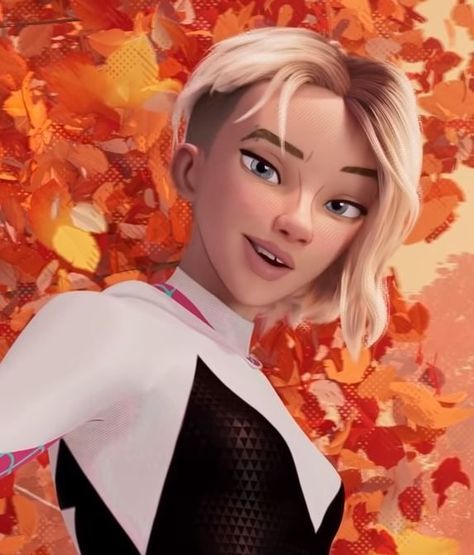 Gwen Stacy Animated, Spiderman Into The Spider Verse Gwen, Gwen Spider Man Into The Spiderverse, Spider Man Into The Spider Verse Gwen, Spider Gwen Hair, Spiderman Across The Spider Verse Gwen, Spider Gwen Into The Spiderverse, Gwen Into The Spiderverse, Spiderman Into Spider Verse