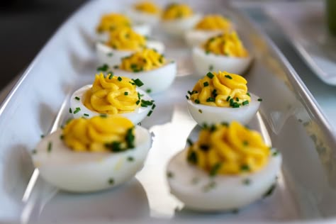 Read on to get inspiration for your 1970s themed party. 70s Dinner Party, Horseradish Deviled Eggs, Buffalo Deviled Eggs, Eggs Deviled, 70s Food, Veg Recipe, Frijoles Refritos, Deviled Eggs Classic, Deviled Eggs Recipe