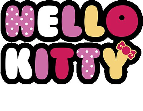 Wallpaper Balloons, Hello Clipart, Hello Kitty Png, Hello Kitty Logo, Hello Kitty Book, Kitty Png, Hello Kitty Imagenes, Hello Kitty Printables, Happy Birthday Png