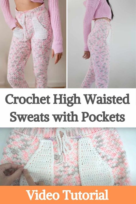 Crochet Home Essentials, Crochet Sweat Pants Pattern Free, Crochet Sweatpants Pattern Free, Free Crochet Pants Pattern, Crochet Sweat Pants, Crochet Lounge Pants, Crochet Pants Pattern Free, Crochet Sweatpants, Crochet Pants Pattern