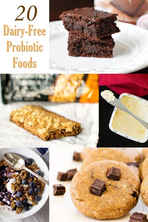 Probiotic Food, Go Dairy Free, Juice Bars, Dairy Free Snacks, Healthy Probiotics, Dairy Free Cake, Dairy Free Diet, Probiotic Foods, Cheese Butter