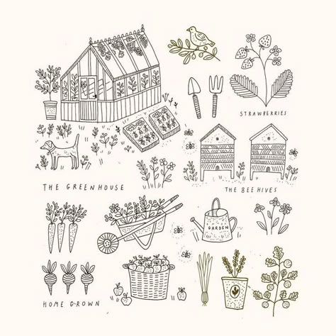 Ryn Frank, Delta Breezes, Garden Illustration, Doodle Inspiration, Journal Doodles, Freelance Illustrator, Embroidery And Stitching, Doodle Drawings, Cute Illustration