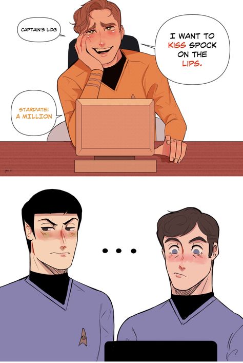 Stark Trek, Fandom Star Trek, Spock And Kirk, Star Trek Spock, Star Trek Beyond, Star Trek Funny, Star Trek Original Series, Star Trek Characters, Star Trek Art