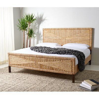 Low Profile Bed, Bed Wood, Media Stand, Tropical Resort, Standard Bed, Dining Armchair, Wayfair Furniture, Tv Decor, American Home