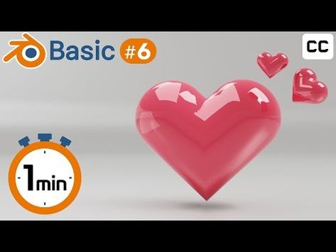 (327) Blender Beginner Tutorial(6) 1 Minute Heart Modeling with Blender 3D! Modeling with Extrude & Bevel - YouTube Blender Tutorial Beginner, Blender Beginner, Blender Models, Blender Tutorial, 3d Tutorial, Blender 3d, Coffin Nails Designs, 3d Modeling, Nails Designs