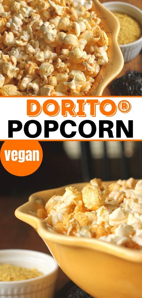 Dorito Popcorn, Veggies Pasta Salad, Homemade Popcorn Seasoning, Popcorn Seasoning Recipes, Vegan Popcorn, Veggies Pasta, Savory Popcorn, Easy Healthy Snack, Healthy Popcorn