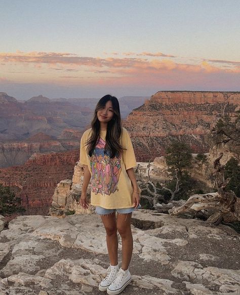 Arizona Travel Outfits, Grand Canyon Outfit, Trip To Grand Canyon, Arizona Travel, Summer Road Trip, Travel Outfit, Grand Canyon, Arizona, Road Trip