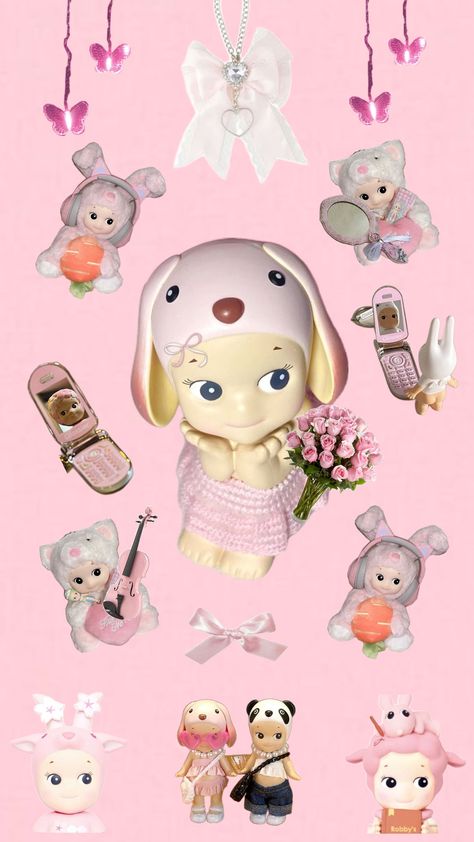 sonny angels wallpaper pink by caca #sonnyangel #sonnyangels #pink #pinkaesthetic #cute Angels Wallpaper, Pink Wallpaper Hello Kitty, Wallpaper Wa, Kpop Iphone Wallpaper, Desain Quilling, Bow Wallpaper, Sonny Angels, Angel Wallpaper, Iphone Wallpaper Ios