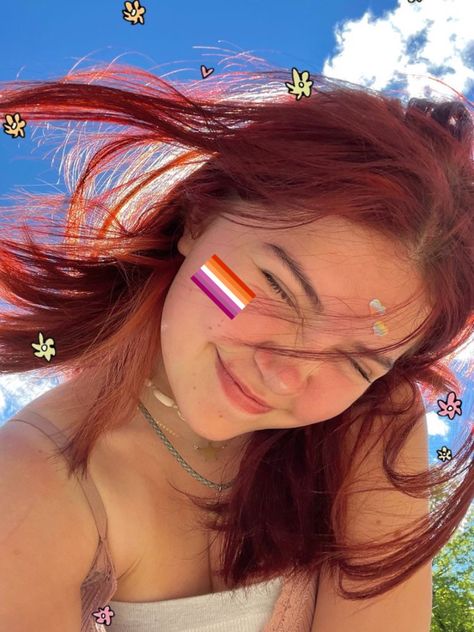 Lesbian Flag, Flag Icon, Flag, Hair