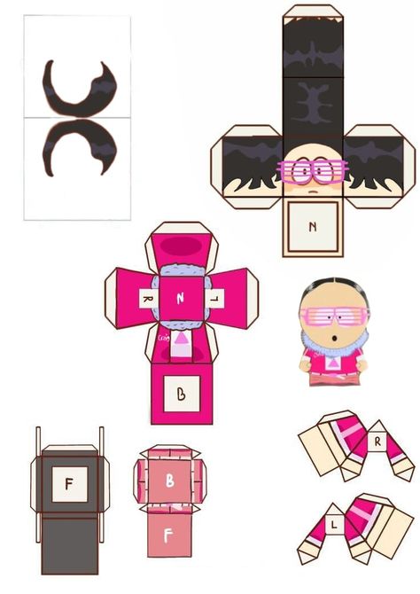 Credits: Abril1510 South Park Crafts, South Park Paper Dolls, South Park Papercraft, South Park Silly, Craig South Park, Paper Cube, Paper Figures, South Park Videos, Crafts To Do When Your Bored