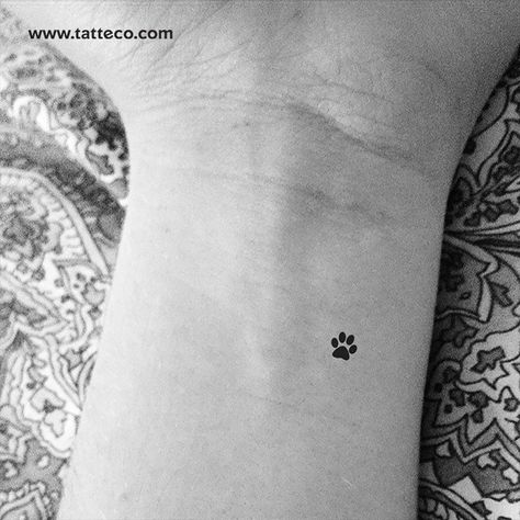 Small Paw Print Tattoo, Paw Print Tattoos, One Word Tattoo, Tiny Paw Print, Anatomical Heart Tattoo, Pawprint Tattoo, Small Tats, Paw Tattoo, Tattoo Prices