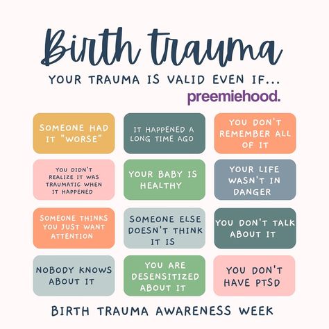 July 16 - 22 is Birth Trauma Awareness Week 💜 Did you have a traumatic birth? •Birth trauma is any physical or emotional distress you may have experienced during or after childbirth. While some may have "had it worse," it doesn't mean yours matters less. BELIEVE THAT. #btaw #birthtraumaawarenessweek #niculife #preemiemom #tinywarrior #miraclebaby #nicujourney #borntoosoon #traumaticbirth #preemietwins #nicuwarrior #birthtrauma #tinybutmighty #prematurebaby #preemiemama #neonatal #prematu... Traumatic Birth, Prematurity Awareness, Preemie Mom, Micro Preemie, Miracle Baby, Preemie Babies, Premature Baby, You Matter, July 16