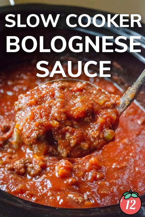 Slow Cooker Bolognese Recipe, Dutch Oven Bolognese Sauce, Slow Cooker Tomato Sauce Fresh Tomatoes, Slow Cooked Bolognese Sauce, Crock Pot Bolognese Sauce, Bolognaise Sauce Recipe, Bolognese Sauce Crockpot, Crockpot Pasta Sauce Recipes, Slow Cooker Marinara Sauce