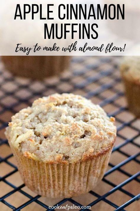 Paleo Apple Muffins, Grain Free Pumpkin Pie, Apple Muffin Recipe, Gluten Free Apple Muffins, Freeze Leftovers, Apple Cinnamon Muffins Recipe, Apple Muffin, Quick Breakfasts, Apple Muffin Recipes