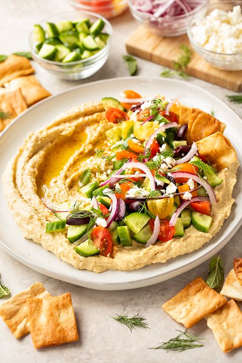 Hummus Red Pepper, Tahini Chickpeas, Red Pepper And Feta Dip, Kalamata Olive Hummus, Layered Hummus, Olive Hummus, Loaded Hummus, Greek Chicken Kebabs, Hummus Healthy