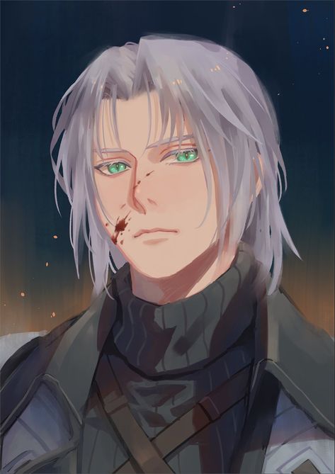 Such a cutie FR. Young Sephiroth, Final Fantasy Sephiroth, Final Fantasy Artwork, Fantasy Role Playing, Final Fantasy Vii Remake, Shoulder Armor, Cosmic Horror, Free Anime, Final Fantasy Vii