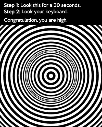 Congratulations, you are high! Trippy Stuff, Eye Tricks, Cool Illusions, Cool Optical Illusions, Totally Me, Mind Tricks, Brain Teasers, Cool Stuff, Optical Illusions