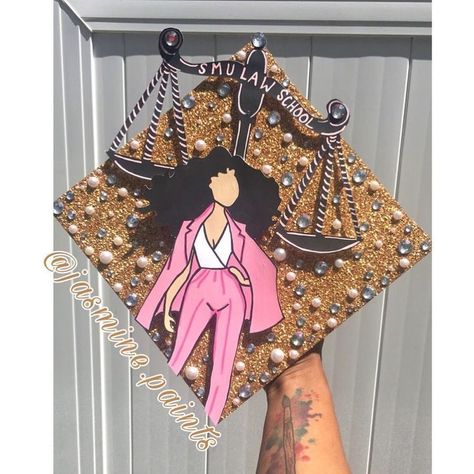 Graduation Cap Designs Law School, Lawyer Graduation Cap, Law Graduation Cap, Senior Caps, Nurse Graduation Cap Designs, Graduation Cap Decoration Nursing, Graduation Goals, Creative Graduation Caps, College Grad Cap Ideas