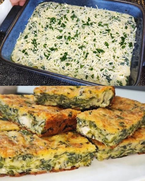 Quickest Recipes Easy Cauliflower Recipes, Zucchini Pommes, Vegetable Bake Recipes, Cauliflower Recipes Healthy, Broccoli And Potatoes, Spinach Bake, Hearty Vegetable Soup, Gf Breakfast, Spinach Recipe