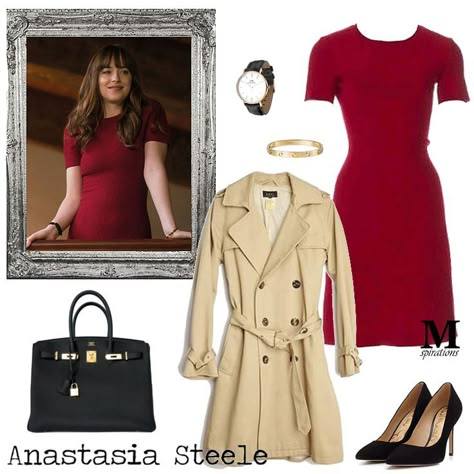 Anastasia Steele Outfits 50 Shades, Anna Steele Outfits, Anastasia Grey Outfits, Anastasia Steele Aesthetic, Anastasia Steele Dress, Anna Steele, Businesses Outfits, Anastasia Steele Style, Anastasia Steele Outfits