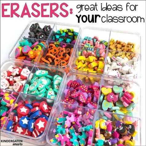 Ideas on how to use those super cute mini erasers from Target in your classroom! Chemical Equations, Classroom Kindergarten, Mini Erasers, Morning Tubs, Math Manipulatives, Classroom Setup, Preschool Math, Future Classroom, Math Center