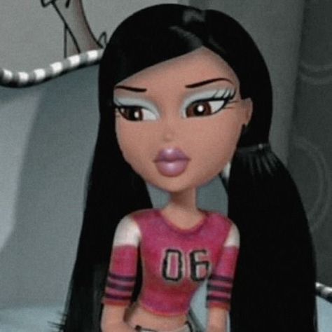 Bratz Icon, Bratz Pfp, Jade Bratz, Animation Aesthetic, Bratz Movie, Black Bratz Doll, Match Pfp, Brat Doll, Bratz Girls