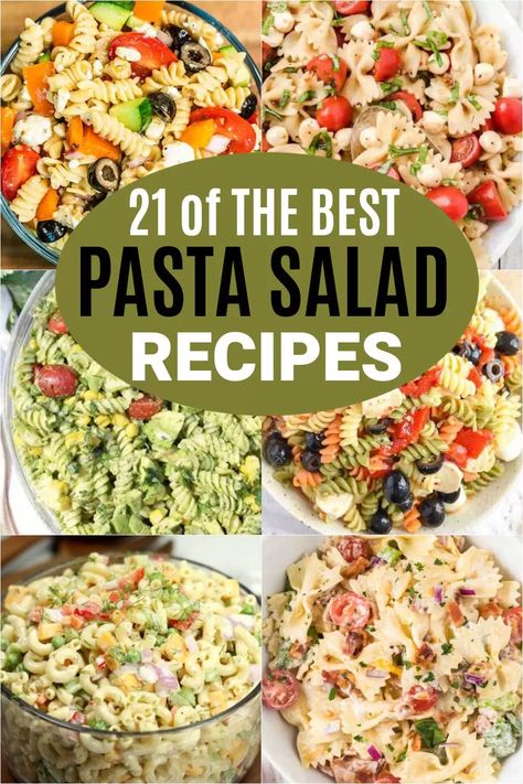 Cold pasta salad recipes - 21 easy and flavor packed recipes Easy Cold Pasta Salad Recipes, Best Pasta Salads, Easy Cold Pasta, Easy Cold Pasta Salad, Tri Color Pasta Salad, The Best Pasta Salad, Cold Pasta Salads, Tuna Pasta Salad Recipes, Greek Pasta Salad Recipe