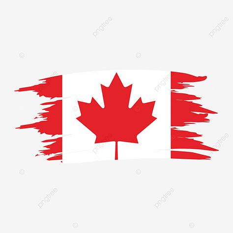 Torn Drawing, Canadian Flag, Canada Day, Canada Flag, Paint Brushes, Country Flags, Flag, Drawings, Quick Saves