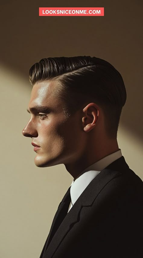 Elevate your formal attire with a modern textured pompadour. This hairstyle adds volume and style by sweeping the hair upwards and back, creating a bold yet polished look. It’s ideal for adding a contemporary twist to traditional formalwear. Boy Ponytail, Formal Hairstyles For Men, Formal Hairstyles Men, Diamond Face Hairstyle, Formal Hairstyle, Pompadour Men, Mens Haircuts Short Hair, Mens Hairstyles With Beard, Men's Facial Hair