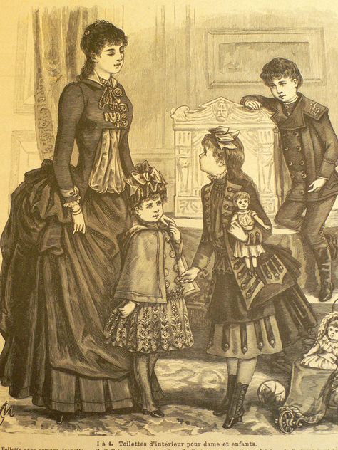 victorienne époque | Le XIXème et la mode Victorienne | Olia i Klod January 1st, Jane Austen, Mommy And Me, Vintage Ladies, Art Drawings, Vintage Fashion, Paris, Outfit Accessories, Drawings