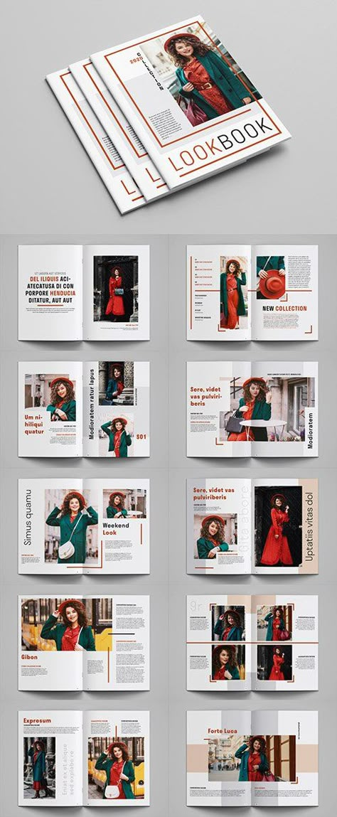 Free Magazine Template, Look Book Design, Fashion Lookbook Layout, Fashion Lookbook Design, Catalog Layout, Catalog Design Layout, Fashion Editorial Layout, Lookbook Layout, Fashion Magazine Design