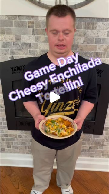 Andrew Garland on Instagram: "Game Day Cheesy Enchilada Tortellini 🤘😎🤘🏈 Get ready for game day with a dish that’s as bold and exciting as the match itself: cheesy enchilada tortellini! Picture tender tortellini stuffed with ooey-gooey cheese, smothered in a savory enchilada sauce that blends the rich flavors of cumin, chili, and garlic. Topped with a sprinkle of melted cheese and fresh cilantro, this crowd-pleasing comfort food brings the perfect kick to your snack table. Serve it warm in a cast iron alongside tortilla chips or fresh guacamole for dipping. It’s the ultimate fusion of Italian and Mexican flavors, guaranteed to satisfy every fan’s cravings while adding a festive touch to your game day spread! @baconupbacongrease #nfl #thursdaynightfootball #grilling #tailgating #newyorkj Enchilada Tortellini, Cheesy Enchiladas, Mexican Flavors, Fresh Guacamole, Recipes Beef, Snack Table, Gooey Cheese, Ooey Gooey, Ground Meat