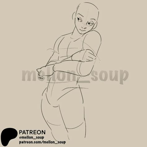 Halfbody Art Pose Reference, Sketches Anatomy, Mellon Soup, Melon Soup, Sketch Poses, Body Reference Drawing, Comic Manga, Body Pose Drawing, Pose References