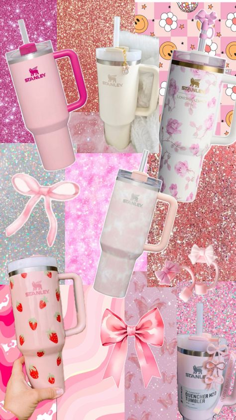 🎀For preppy gurls🎀 Preppy Stanley, Cup Wallpaper, Preppy Stuff, Stanley Cup