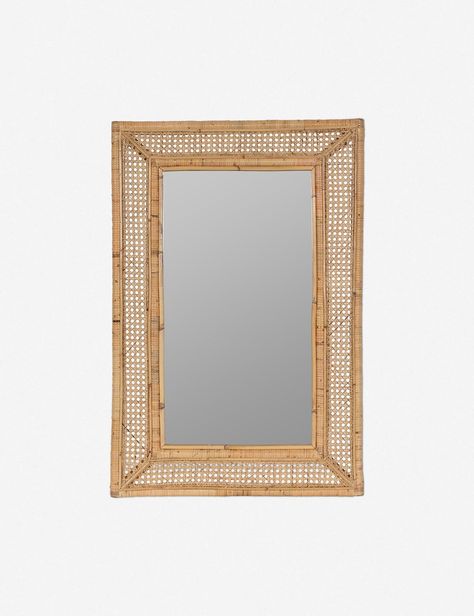 Therese Mirror – Lulu and Georgia Full Length Floor Mirror, Small Wall Mirrors, Barn Interior, Bamboo Mirror, Rattan Mirror, Mirror Bathroom, Salt Box, Bay House, Modern Moroccan