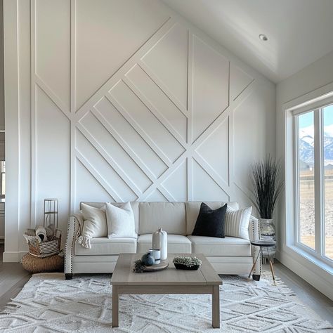 Accent Walls Denver and Colorado Wainscoting Modern, Media Walls, Walls Design, Accent Wall Design, Accent Walls In Living Room, Wall Accent, Decorating Shelves, Media Wall, Accent Walls