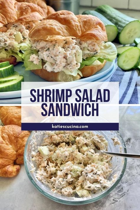 Canned Shrimp Recipes Tiny Salad, Recipes With Canned Shrimp, Chicken And Shrimp Salad, Tiny Shrimp Salad, Canned Shrimp Recipes, Tiny Shrimp Recipes, Poolside Sandwiches, Leftover Shrimp Recipes, Shrimp Salads