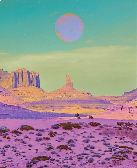 Neon Desert Aesthetic, Desert Vaporwave, Vaporwave Desert, Fishes Aesthetic, Machine Elves, Neon Desert, Desert Snow, Desert Biome, Second Sight