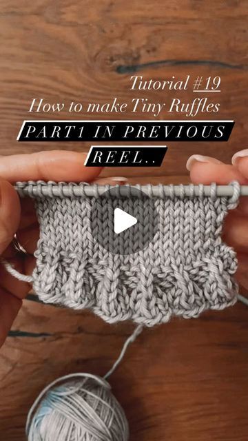 Knit&Spritz on Instagram: "Part 2 of Tutorial #19. How to make Tiny Ruffles 

Row 4:* P2, S2KP; Rep from * to last 2 sts, p2
Row 5: K2, *p1, k2; rep from * to end
Row 6: knit 

Tell me in the comments which knitting technique you would like to see next and don’t forget to follow me!

Happy Knitting ❤️

#knittingtutorial, #knittingtechniques, #howtoknit, #learntoknit, #learnknitting, #knittinglessons, #knittingforeveryone, #knitting, #knittingaddict, #knitting_inspiration, #knittinglove, #knittingcommu" Raglan Knitting Pattern, Types Of Knitting Stitches, Mini Tutorial, Knitting Tutorials, Pattern Knitting, Instagram Tutorial, I Cord, Free Knitting Patterns, Seed Stitch