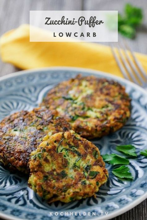 Low Carb Zucchini-Puffer – Glutenfrei Baklava Recept, Law Carb, Zucchini Puffer, Low Carb Chicken Recipes, Low Carb Zucchini, Low Carb Chicken, Keto Chicken, Keto Dinner, No Carb Diets