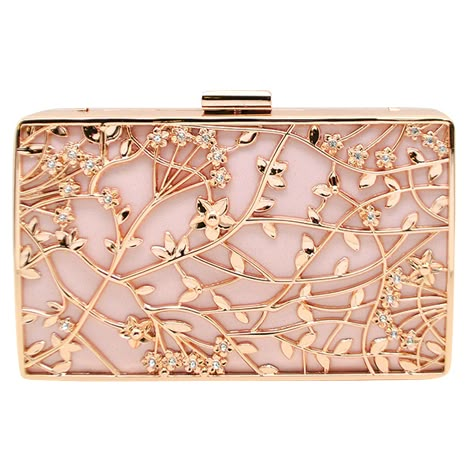 Gold Bag Outfit, Purses 2024, Tas Lv, Rose Gold Clutch, Fancy Clutch, Luxury Clutch, Girly Bags, Handbags Fashion, Gold Bag